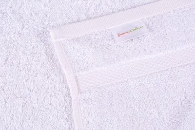 8 Pack Bath Towels Set - 2 Bathroom Towels, 2 Hand Towels, 4 Wash Cloths - Plush & Absorbent (White)