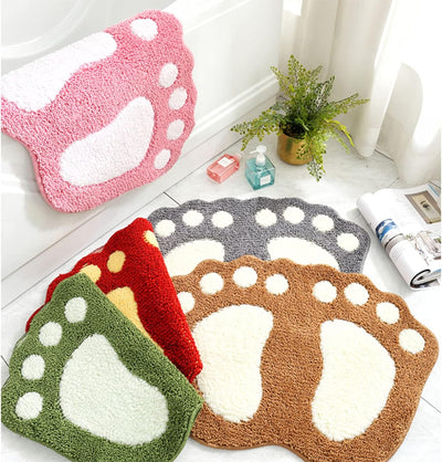 Bathroom Rugs Mats Water Absorbent Non-Slip Mat for Bathroom Shower Room Soft Microfiber Bath Mat Machine Washable Bathroom Mat ( Pink 16 Inch X 24 Inch )